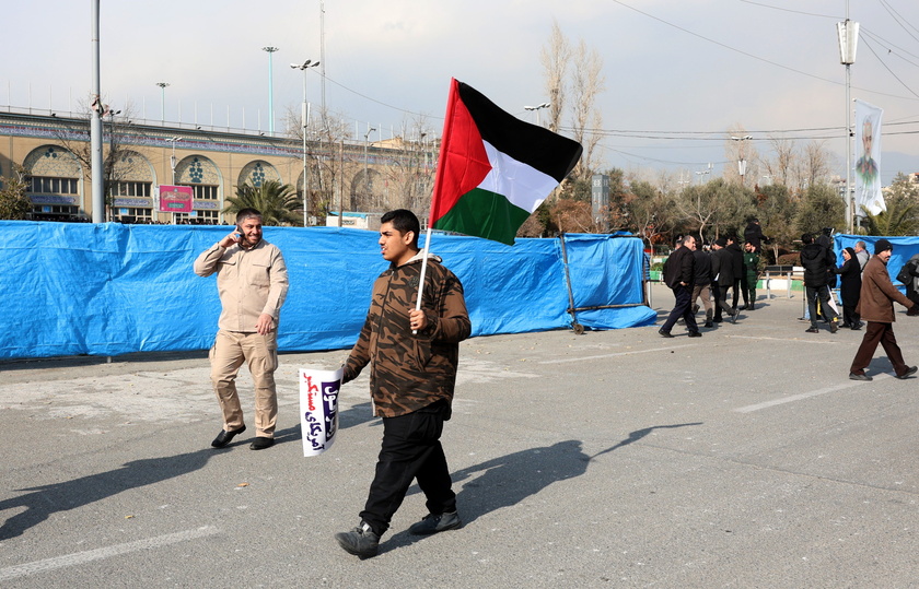 Pro-Palestinian rally in Tehran following ceasefire deal between Israel and Hamas 