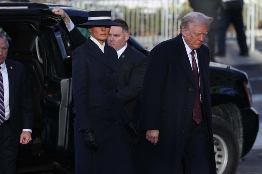 Trump e Melania alla chiesa di St. John per la messa