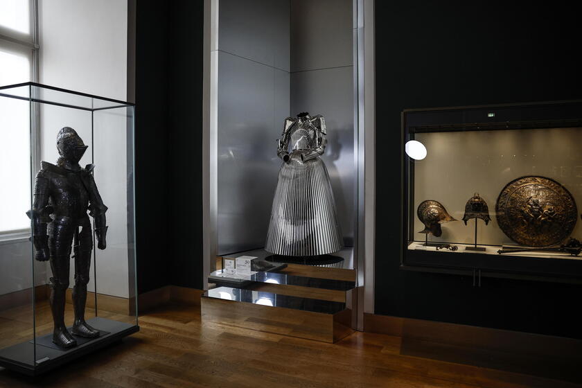 Louvre inaugurates fashion exhibition 'Louvre Couture' in Paris