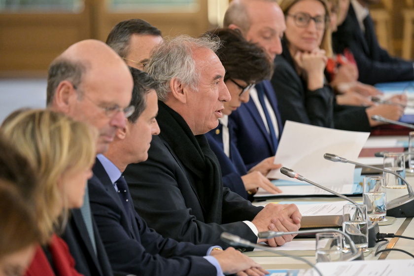 First Council of Ministers meeting of the new French government in Paris