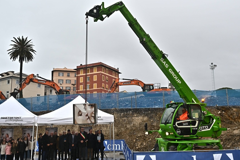 Genova, posa prima pietra per il nuovo ospedale Gaslini