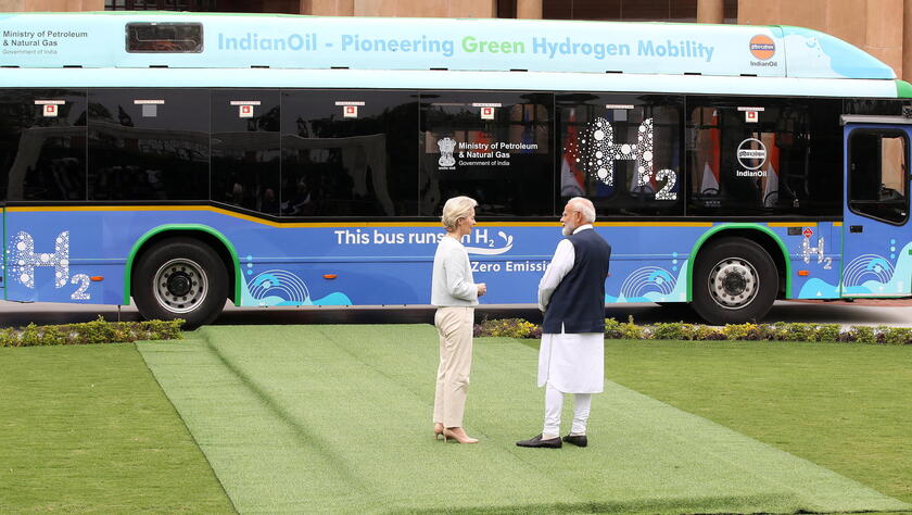 European Commission President Ursula von der Leyen visits India