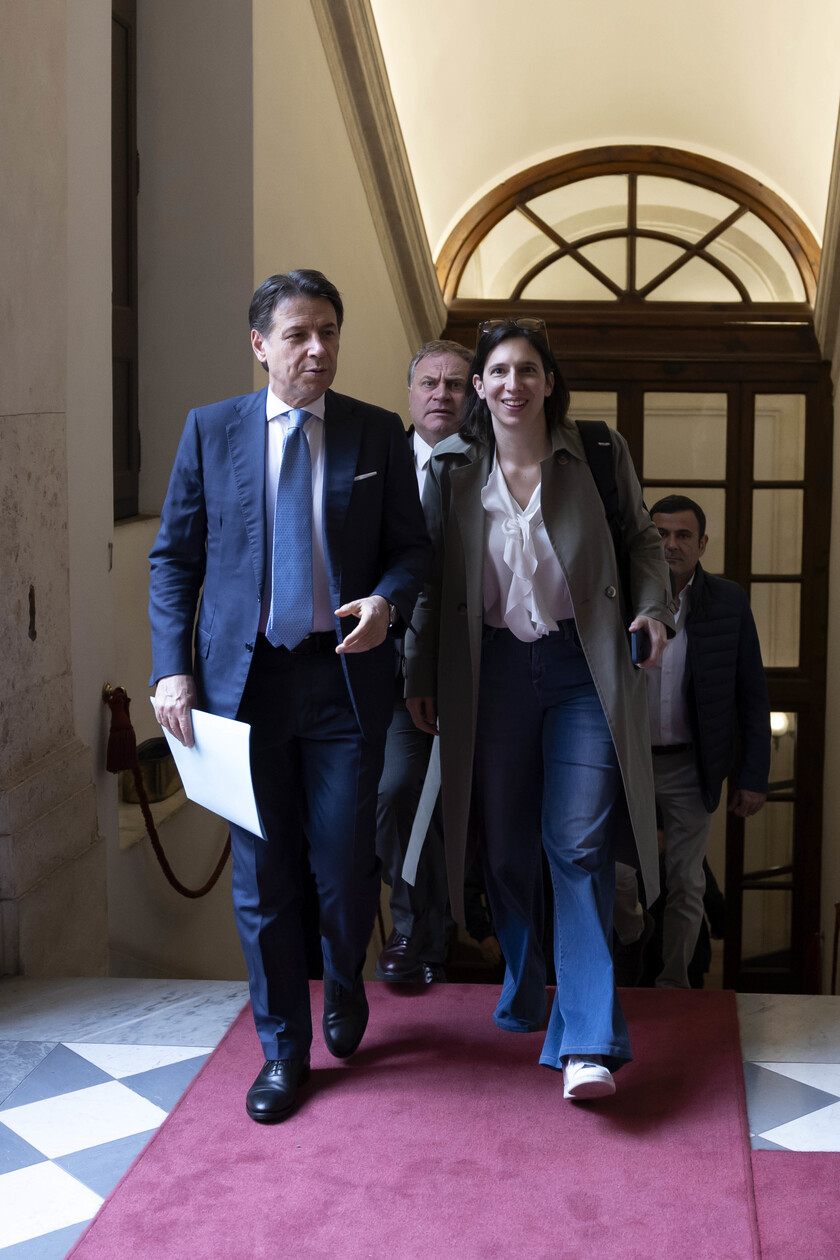 Schlein, Conte, Magi e Fratoianni a incontro su libertà di stampa
