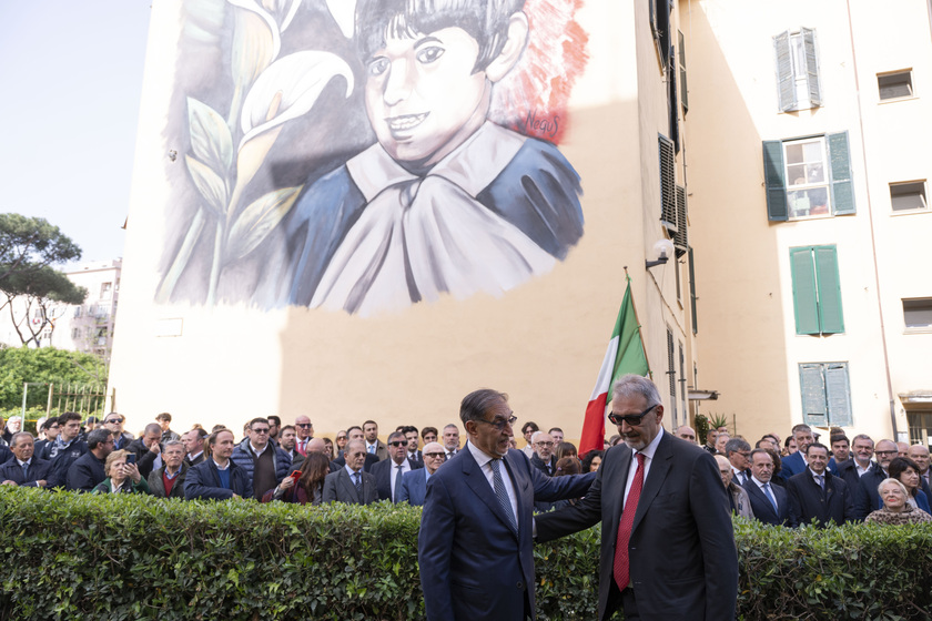 Rocca,'murale per Mattei mi ha commosso,segno di pacificazione'
