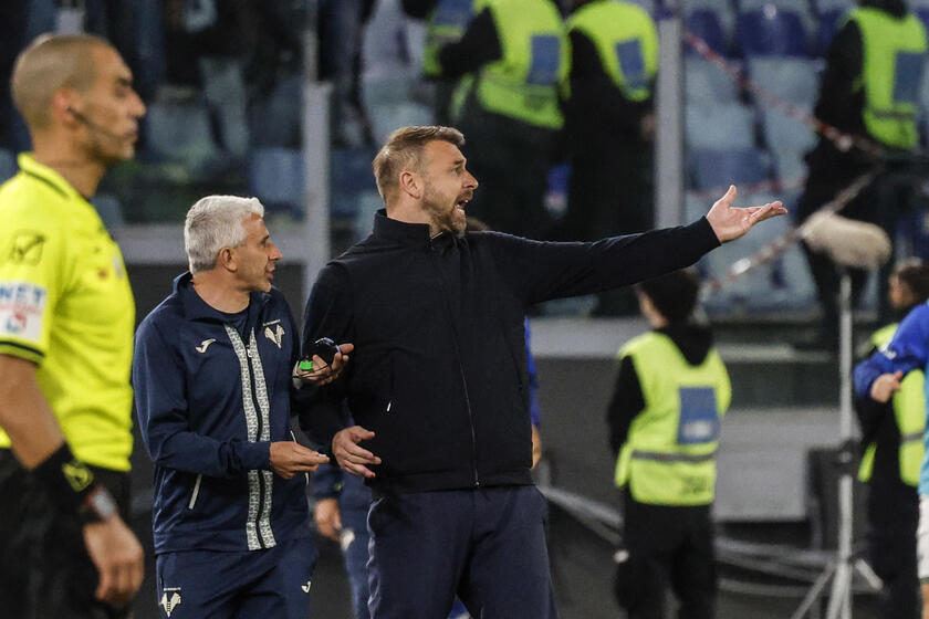 Serie A soccer match between AS Roma vs Hellas Verona