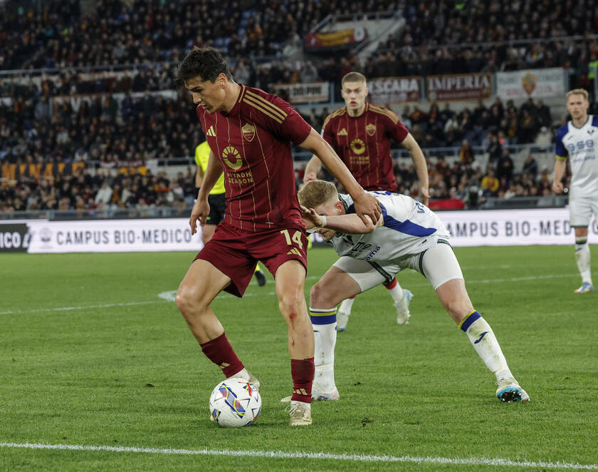 Serie A soccer match between AS Roma vs Hellas Verona