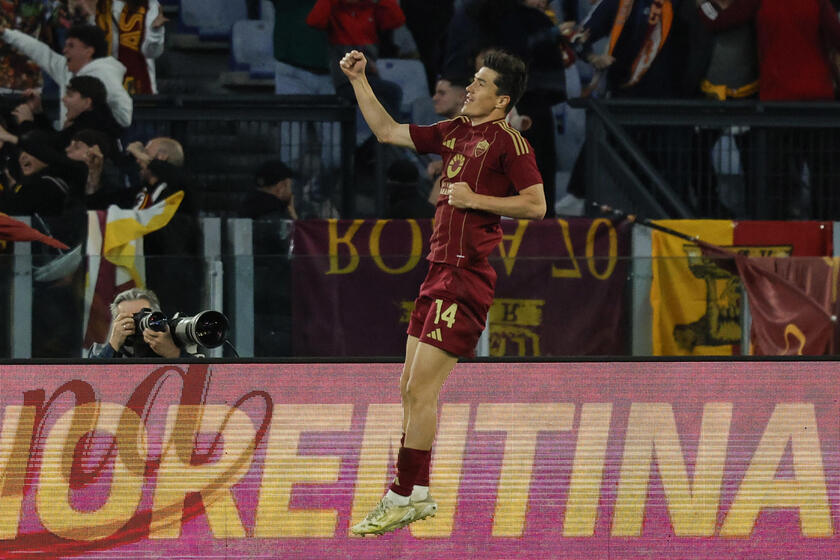 Serie A soccer match between AS Roma vs Hellas Verona