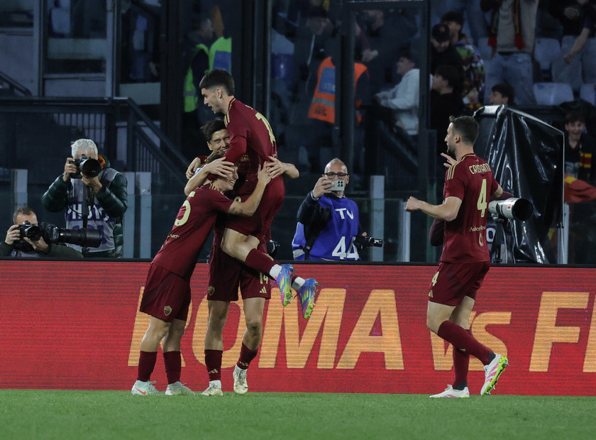 Serie A soccer match between AS Roma vs Hellas Verona