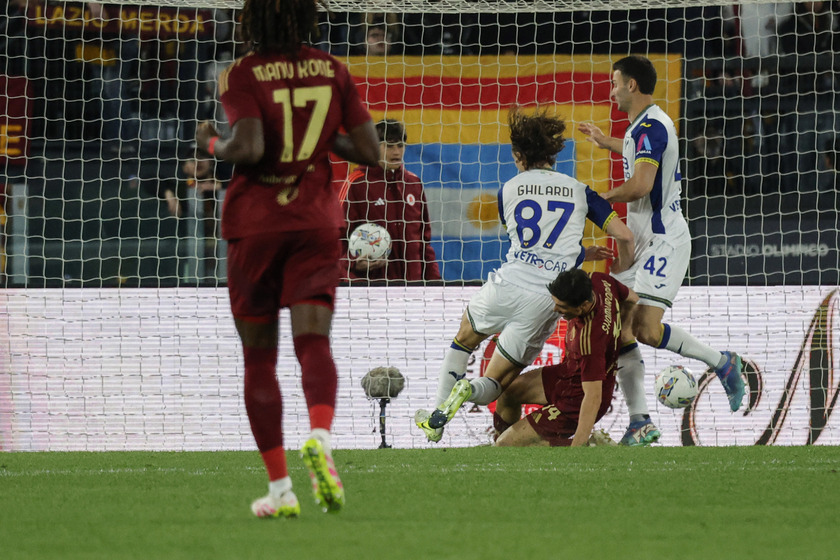 Serie A soccer match between AS Roma vs Hellas Verona