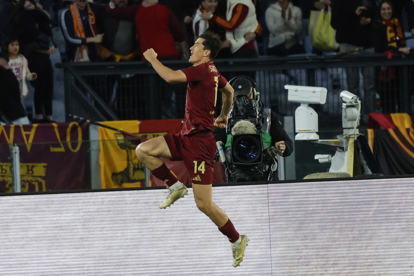 Serie A soccer match between AS Roma vs Hellas Verona