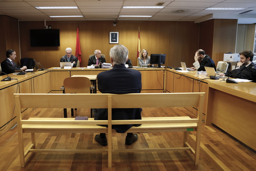 Real Madrid's head coach Carlo Ancelotti stands trial on tax fraud charges