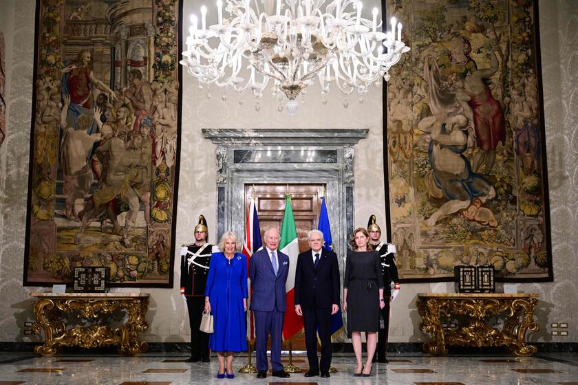 I reali britannici Carlo e Camilla in visita a Roma, al Quirinale