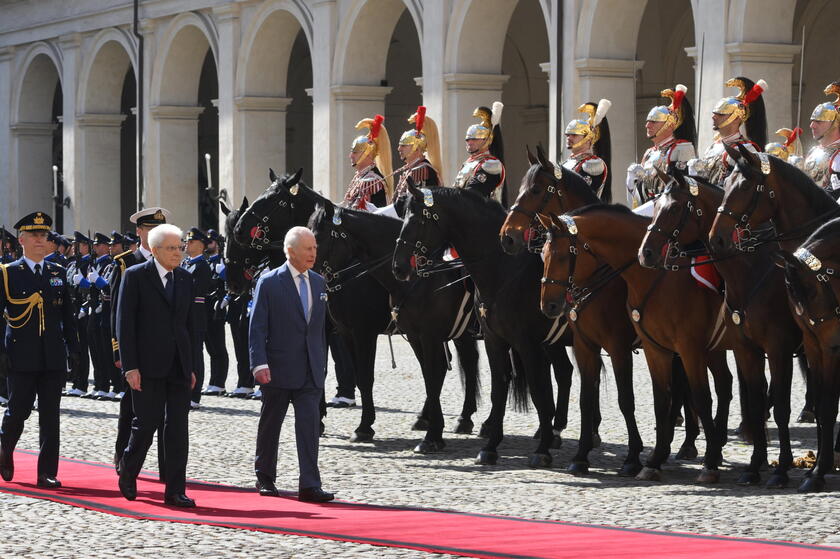I reali britannici Carlo e Camilla in visita a Roma, al Quirinale