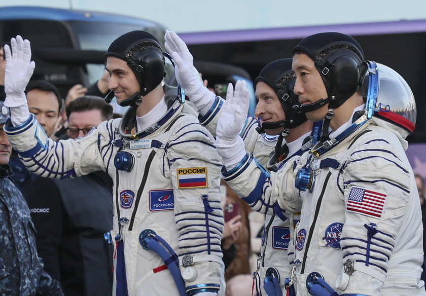 Soyuz MS-27 crew attends send-off ceremony ahead of International Space Station launch