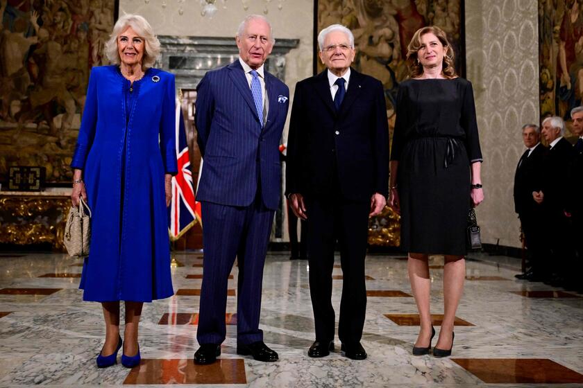 I reali britannici Carlo e Camilla in visita a Roma, al Quirinale