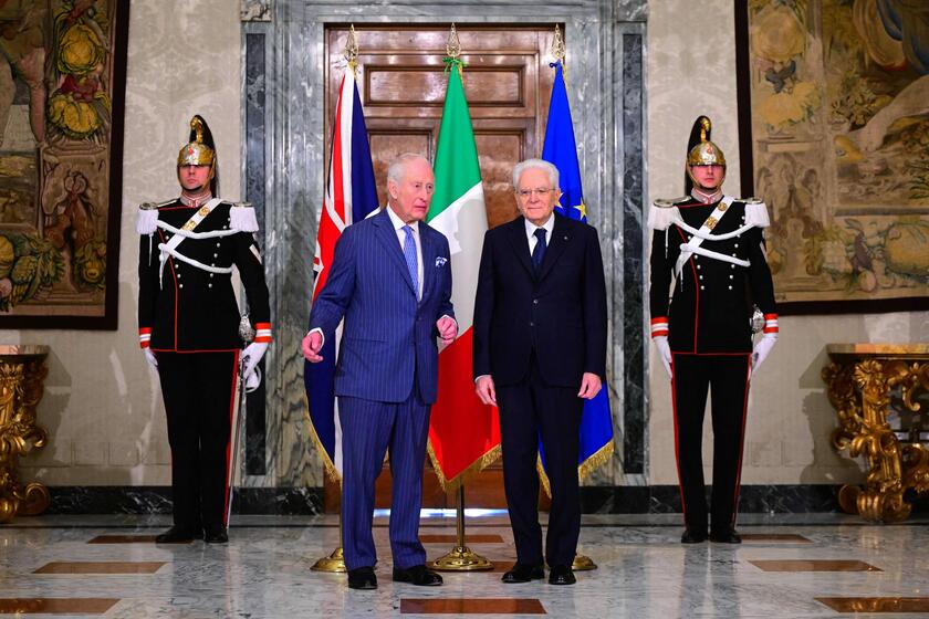 I reali britannici Carlo e Camilla in visita a Roma, al Quirinale