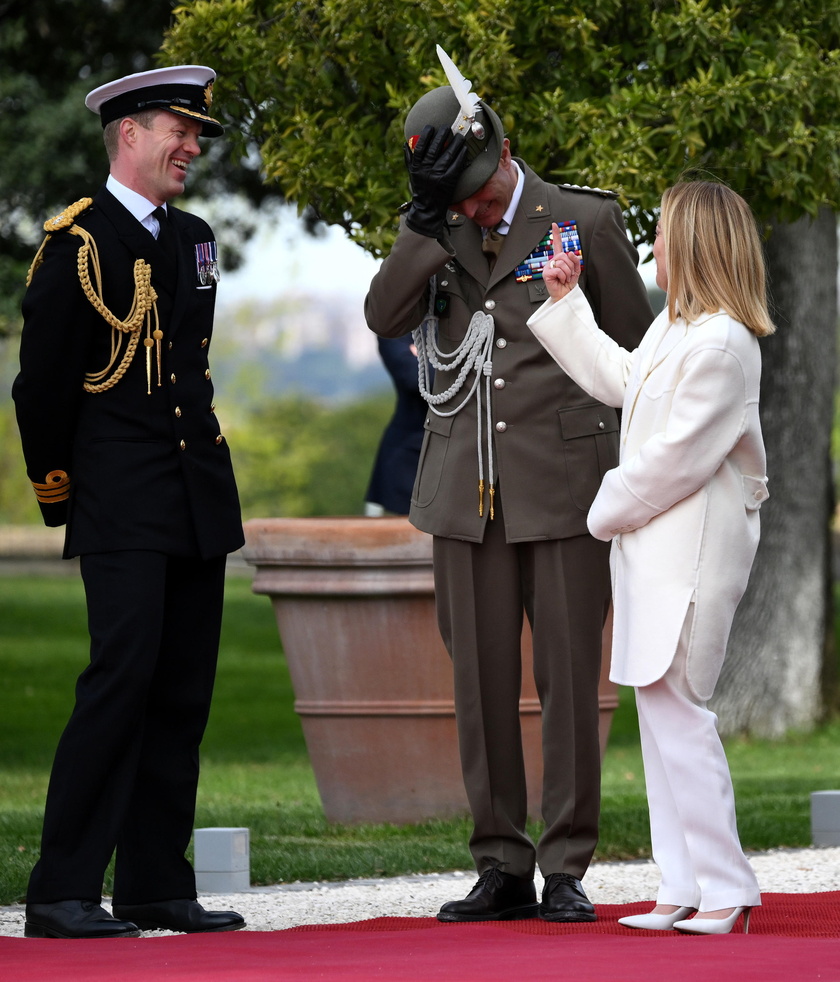 Britain's King Charles and Queen Camilla on state visit to Italy