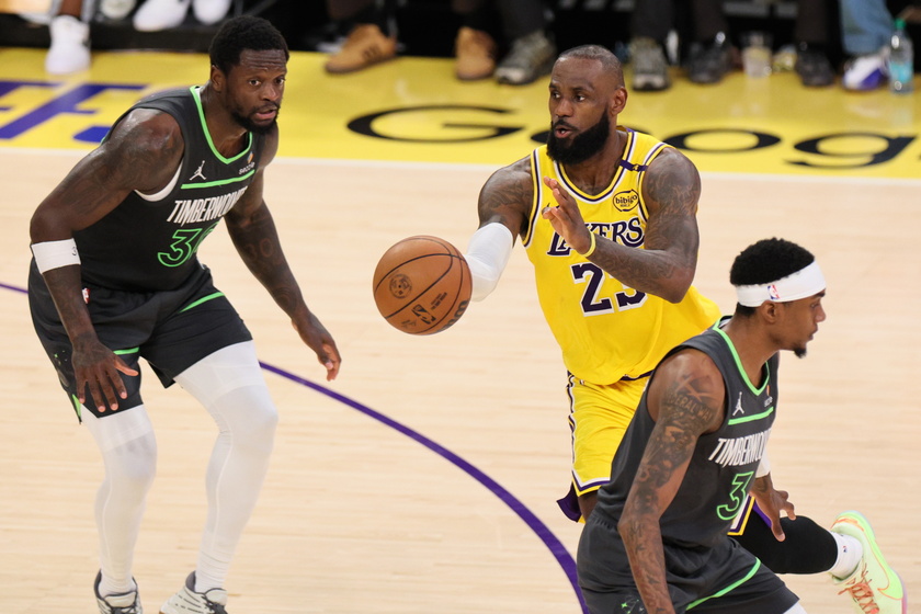 NBA Playoffs - Minnesota Timberwolves at Los Angeles Lakers