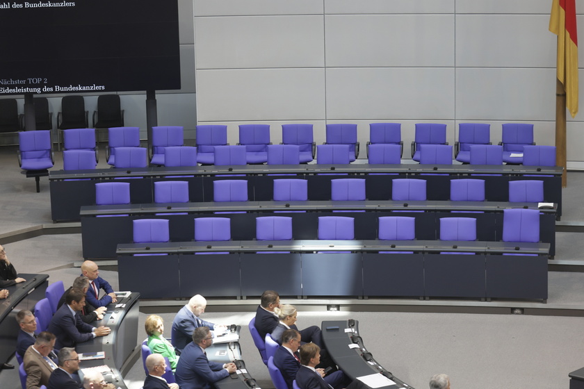 Election of German Chancellor and swearing-in of the cabinet at Bundestag in Berlin