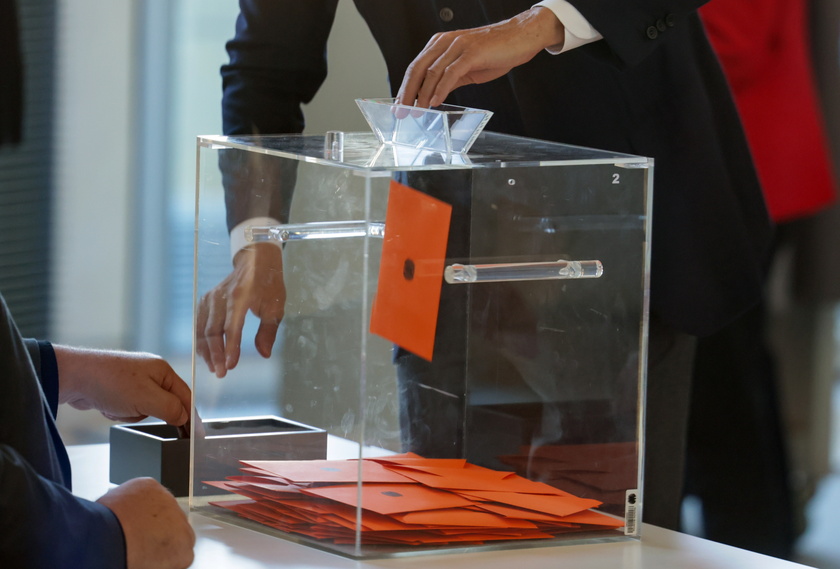 Election of German Chancellor and swearing-in of the cabinet at Bundestag in Berlin