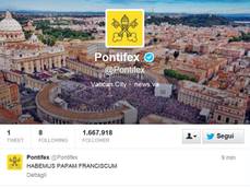 Papa: su twitter sfonda quota 5 milioni di follower