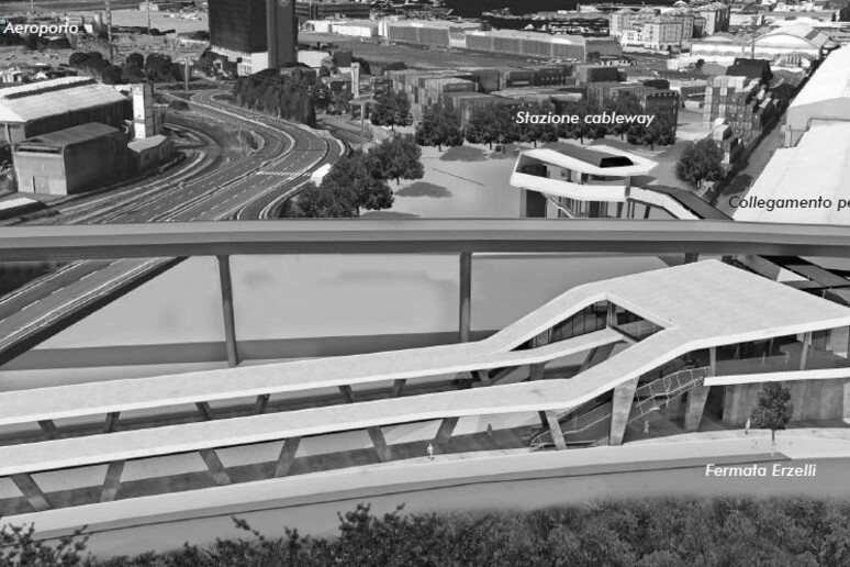 Ultimato progetto Gate, funivia per aeroporto - RIPRODUZIONE RISERVATA