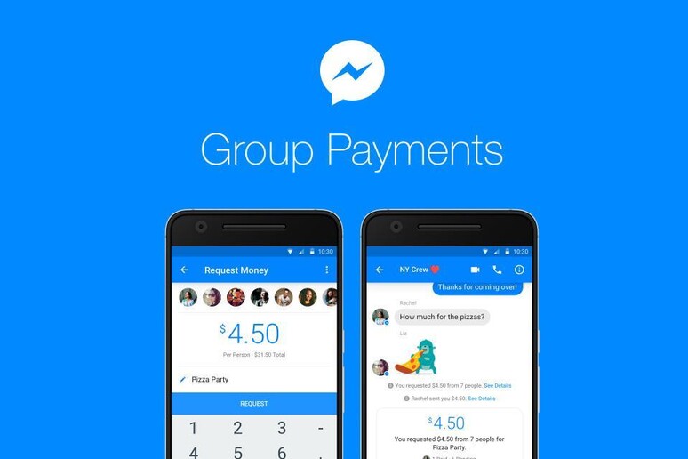 Messenger, arrivano i pagamenti di gruppo - RIPRODUZIONE RISERVATA