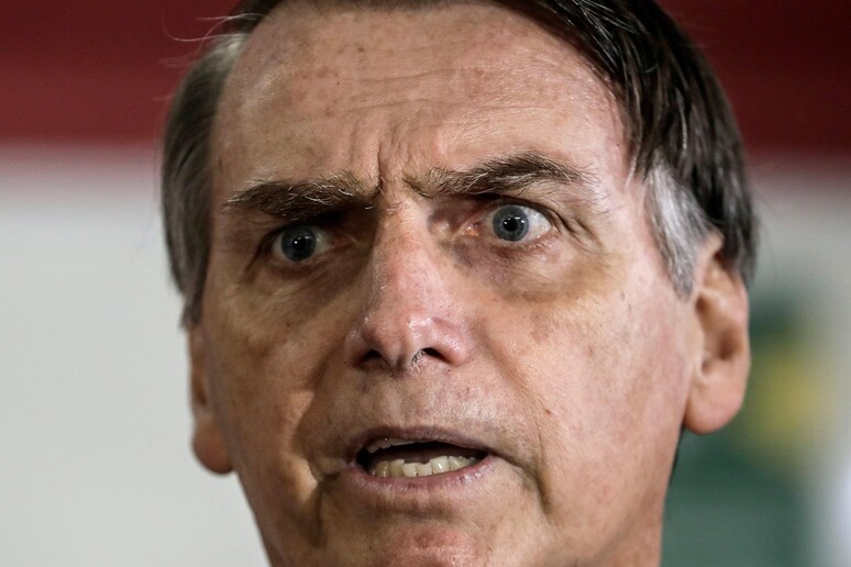 Il presidente brasiliano, Jair Bolsonaro, in un 'immagine d 'archivio © ANSA/EPA