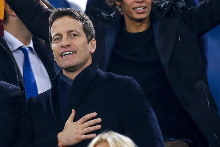 Luca Parnasi in tribuna durante la partita di calcio della serie A, AS Roma vs AC Milan allo stadio Olimpico di Roma, Italia, 12 dicembre 2016 - RIPRODUZIONE RISERVATA
