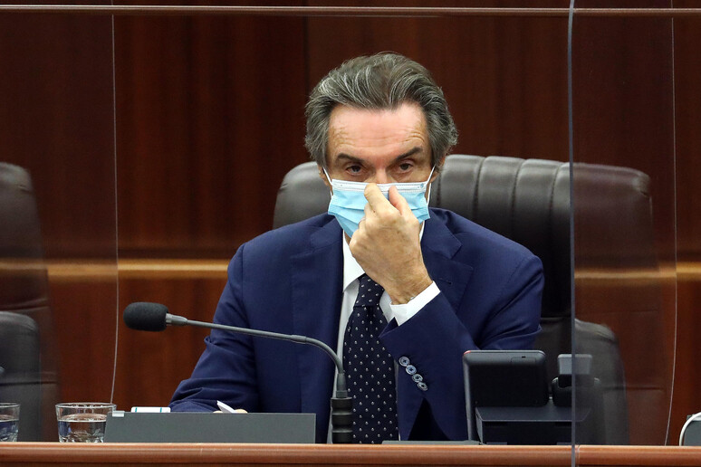 Il presidente della Regione Lombardia Attilio Fontana - RIPRODUZIONE RISERVATA