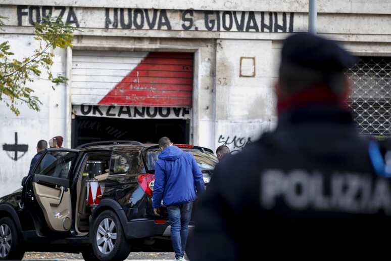 Una foto di archivio della sede di Forza Nuova in zona San Giovanni a Roma - RIPRODUZIONE RISERVATA