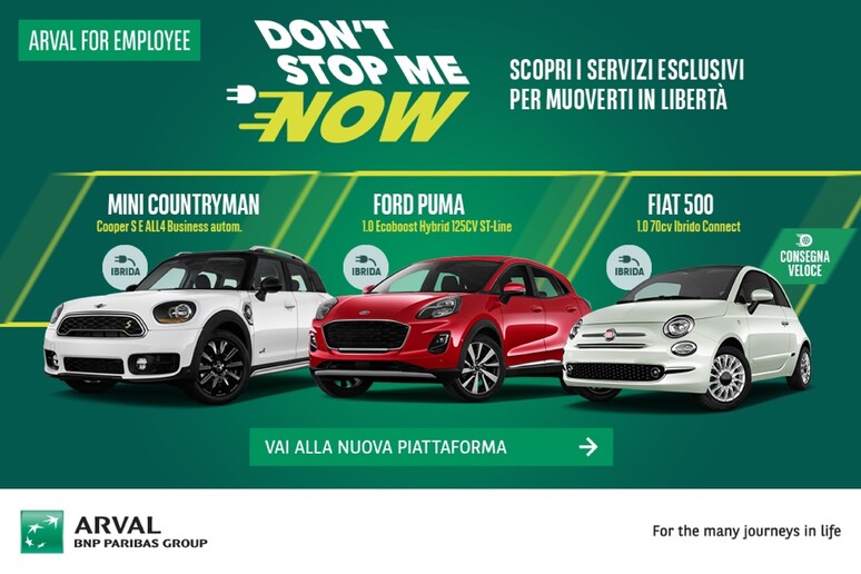 Arval For Employee, novità piattaforma di mobilità aziendale - RIPRODUZIONE RISERVATA