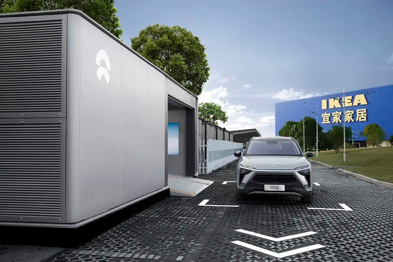 Nio apre all 'Ikea Hangzhou 800ma stazione scambio batteria - RIPRODUZIONE RISERVATA