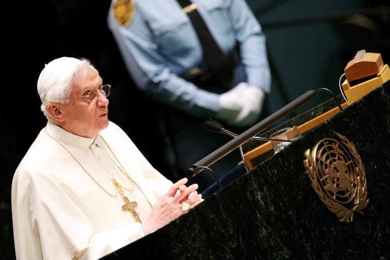 Il Papa emerito Benedetto XVI - RIPRODUZIONE RISERVATA
