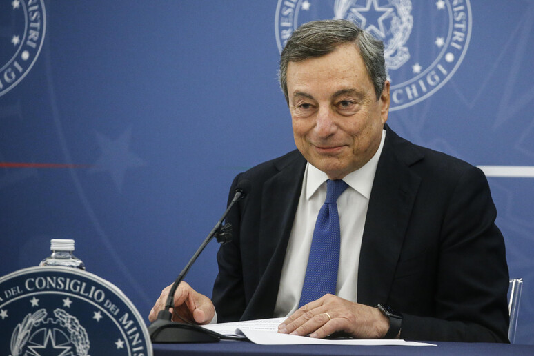 Il presidente del Consiglio Mario Draghi - RIPRODUZIONE RISERVATA