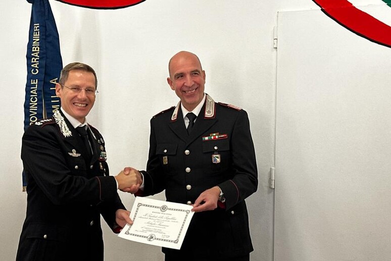 Medaglia Mauriziana al luogotenente dei carabinieri Pirisi - RIPRODUZIONE RISERVATA