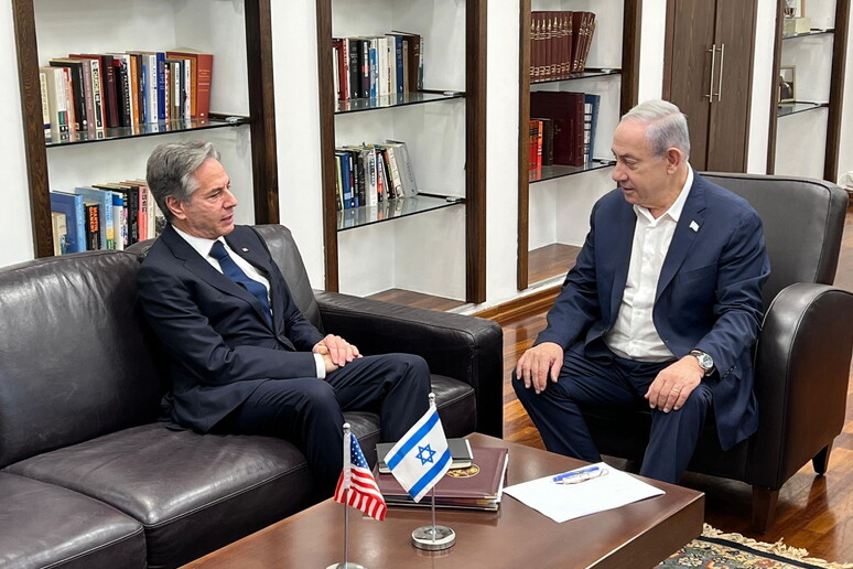 Blinken e Netanyahu - RIPRODUZIONE RISERVATA