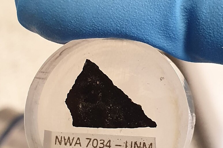 Un campione del meteorite Nwa 7034 Black Beauty (fonte: Curtin University/Aaron Cavosie) - RIPRODUZIONE RISERVATA