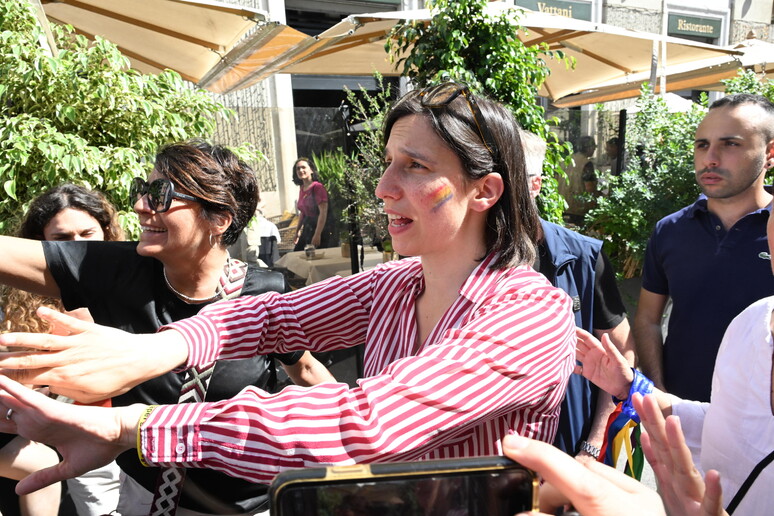 Elly Schlein oggi al Roma Pride - RIPRODUZIONE RISERVATA