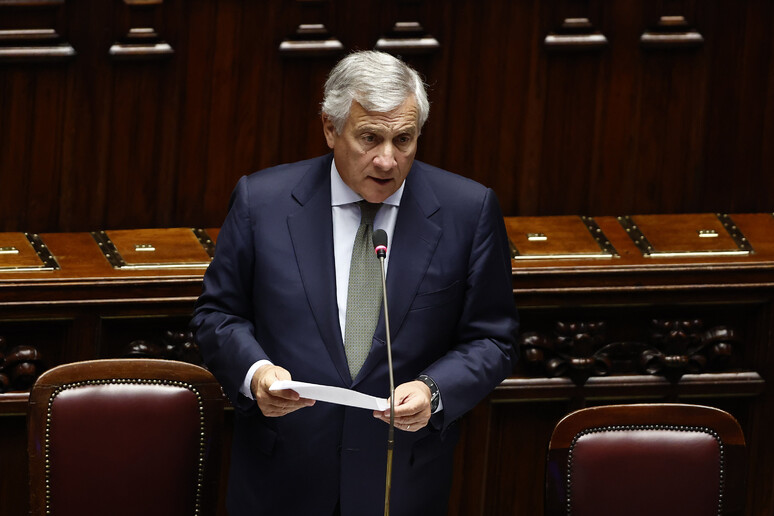 Tajani al Question time alla Camera in una foto di archivio - RIPRODUZIONE RISERVATA