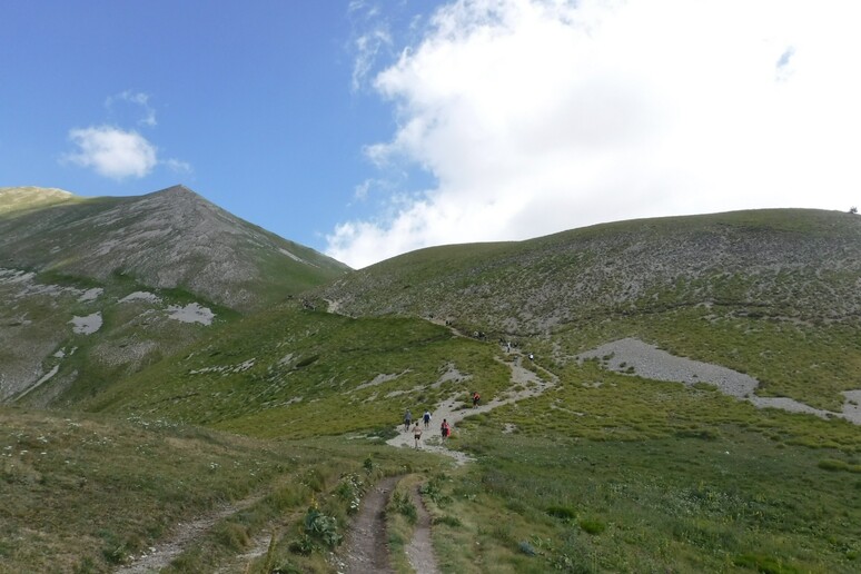 Faglia del Monte Vettore  'patrimonio geologico mondiale '. Foto: Stefano Secondino - RIPRODUZIONE RISERVATA