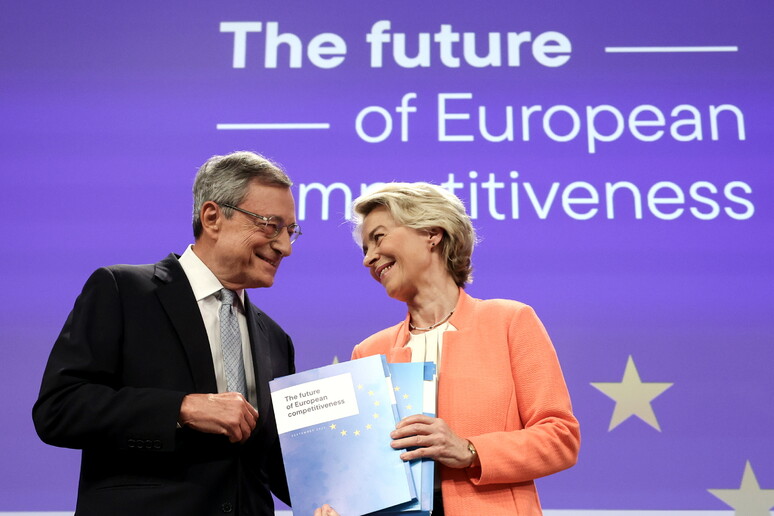 Ursula von der Leyen e Mario Draghi - RIPRODUZIONE RISERVATA