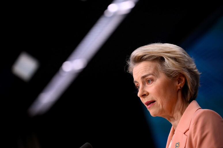 La presidente della Commissione europea Ursula von der Leyen © ANSA/AFP