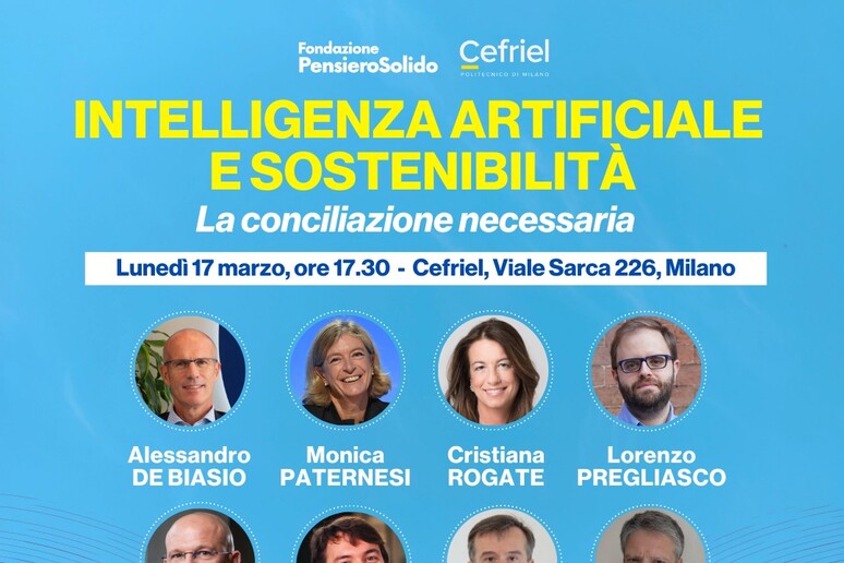 Intelligenza artificiale e sostenibilità, la diretta streaming - RIPRODUZIONE RISERVATA