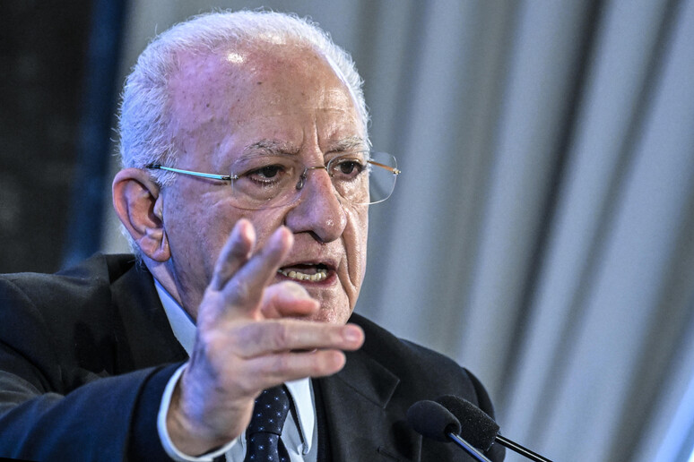 Il governatore della Campania, Vincenzo De Luca - RIPRODUZIONE RISERVATA