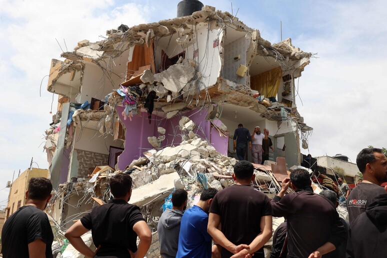 La casa distrutta dalle forze israeliane a Tammun in Cisgiordania - RIPRODUZIONE RISERVATA