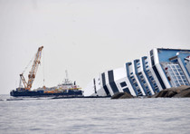 Il relitto della Costa Concordia