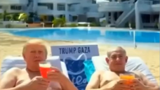 Trum posta video 'Trump Gaza', grattacieli e danzatrici (fermoimmagine)